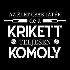 A krikett teljesen komoly-Férfi V-nyakú póló