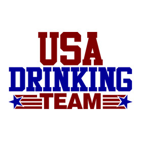 USA drinking team-Férfi V-nyakú póló