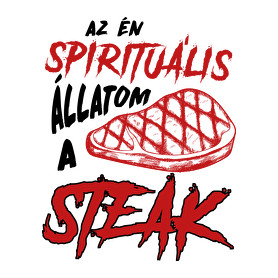 Spirituális állat - Steak-Férfi V-nyakú póló