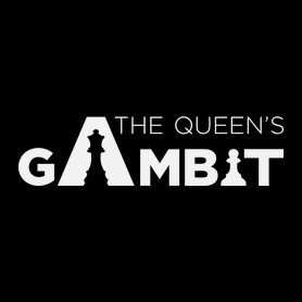 The Queen's Gambit logo-Férfi V-nyakú póló