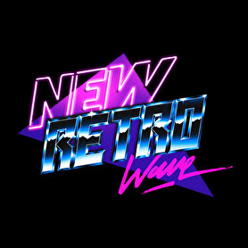 New Retro Wave-Férfi V-nyakú póló