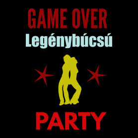 GAME OVER PARTY-Férfi V-nyakú póló