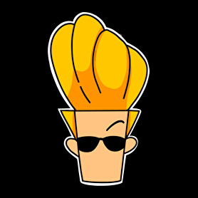 johnny bravo-Férfi V-nyakú póló