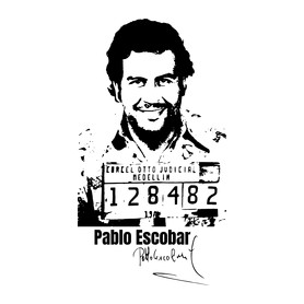 Pablo Escobar-Férfi V-nyakú póló