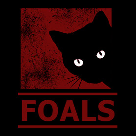 FOALS BLACK CAT-Férfi V-nyakú póló