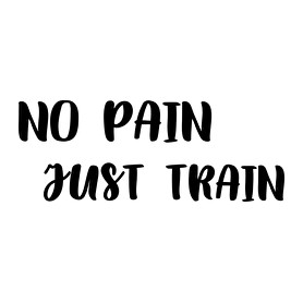 No Pain, Just Train-Férfi V-nyakú póló