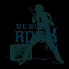 we will rock you-Férfi V-nyakú póló