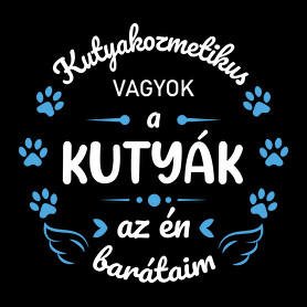 A kutyák az én barátaim - Kutyakozmetikus (fehér)-Férfi V-nyakú póló