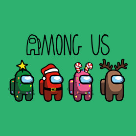 Among us xmas-Férfi V-nyakú póló