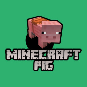 Minecraft pig-Férfi V-nyakú póló