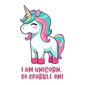 I am unicorn-Férfi V-nyakú póló