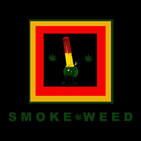 SMOKE WEED-Férfi V-nyakú póló