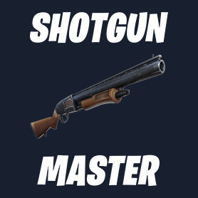 Shotgun Master - Fortnite (Fehér)-Férfi V-nyakú póló