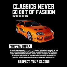 Toyota Supra-Férfi V-nyakú póló