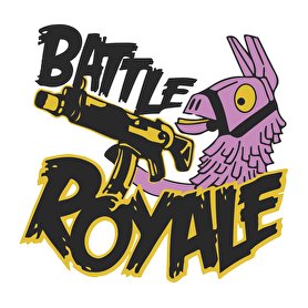 Fortnite Battle Royal Llama-Férfi V-nyakú póló