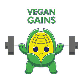 Vegan Gains-Férfi V-nyakú póló