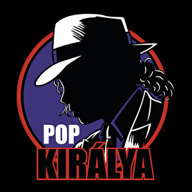 A pop királya-Férfi V-nyakú póló