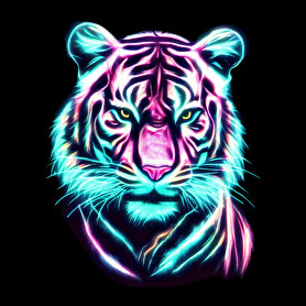 Neon tigris-Női pulóver