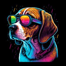 Retro Beagle-Női pulóver