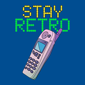 Stay retro Nokia-Női pulóver