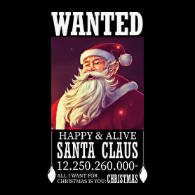 Wanted Santa Claus-Női pulóver