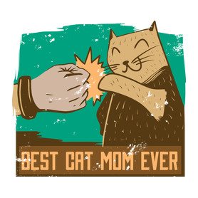 Best Cat Mom Ever-Női pulóver