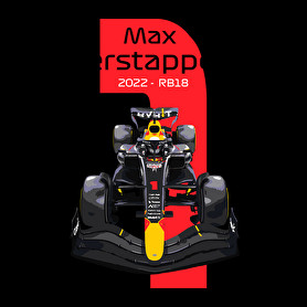 Max Verstappen 1 autóversenyző - fekete felirat-Női pulóver