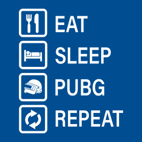 Eat Sleep PUBG Repeat - Fehér-Női pulóver