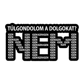 Túlgondolom a dolgokat? NEM igenigenigen-Női pulóver