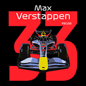 Verstappen 33 autóversenyző - fehér felirat-Női pulóver