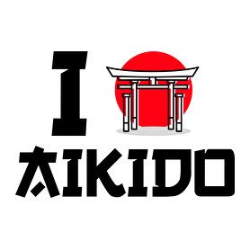 I love Aikido-Női atléta