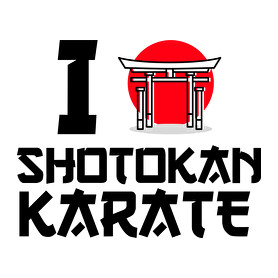 I love Shotokan Karate-Női atléta