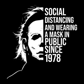 Funny Michael Myers Social Distancing-Női atléta