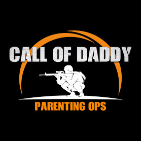 Call of Daddy apa vigyáz rád-Férfi hosszú ujjú póló