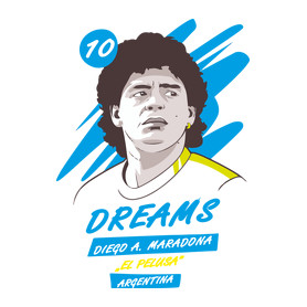 Diego Maradona 1-Férfi hosszú ujjú póló