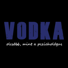 Vodka olcsóbb, mint a pszichológus-Férfi hosszú ujjú póló