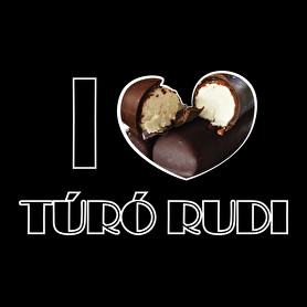 I love Túró rudi-Férfi hosszú ujjú póló