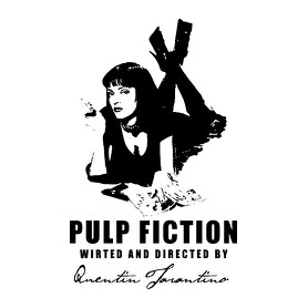 PULP FICTION-BLACK-Férfi hosszú ujjú póló