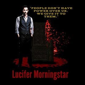 lucifer morningstar-quote1-Férfi hosszú ujjú póló