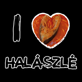 I love halászlé-Férfi hosszú ujjú póló