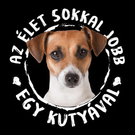 Jack Russel Terrier-Férfi hosszú ujjú póló