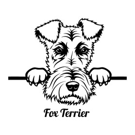 Fox Terrier-Férfi hosszú ujjú póló