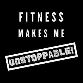 Fitness makes me unstoppable-Férfi hosszú ujjú póló