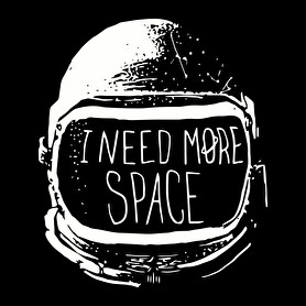 I need more Space-Férfi hosszú ujjú póló