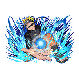 Naruto Rasengan-Férfi hosszú ujjú póló