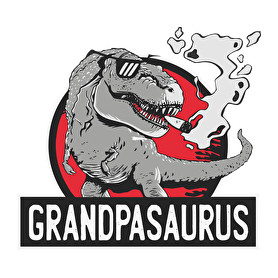 Papa szaurusz grandpasaurus-Férfi hosszú ujjú póló