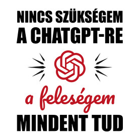 A feleségem mindent tud-Férfi hosszú ujjú póló