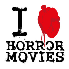 I love horror movies-Férfi hosszú ujjú póló