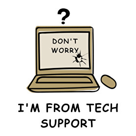 TECH SUPPORT-Férfi hosszú ujjú póló