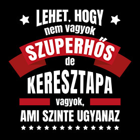 Keresztapa szuperhős-Férfi hosszú ujjú póló